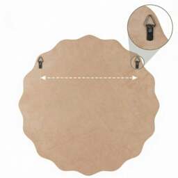 Rackhams deAO Irregular Wavy-Edge Bathroom Mirror Modern Decorative Wall Mirror for Vanity, Bedroom & Living Spaces (White Frame) - thumbnail 4