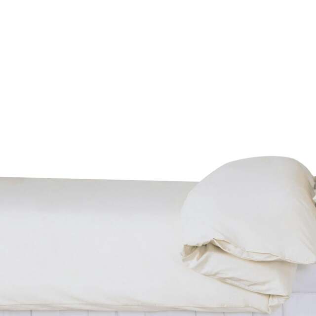 Rackhams 200 Thread Count Egyptian Blend Duvet Cover - White - Kingsize - White - 100% Cotton - image 1
