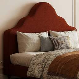 Rackhams Elara Double Bed, King Size, Super King Size, Flannelette - Red - Super King Size - thumbnail 3