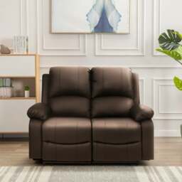 Rackhams Milan Reclining Luxury Faux Leather Sofa Set - Indulge in the Ultimate Comfort and Style for Your Living Room - Black - Chair only - thumbnail 6