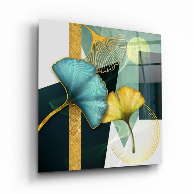 Rackhams Abstract Glass Wall Art 14 - 60x60cm - Tempered Glass (4 mm) - image 1