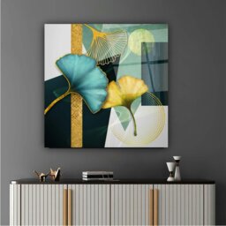 Rackhams Abstract Glass Wall Art 14 - 60x60cm - Tempered Glass (4 mm) - thumbnail 4