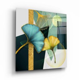 Rackhams Abstract Glass Wall Art 14 - 60x60cm - Tempered Glass (4 mm)