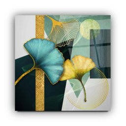 Rackhams Abstract Glass Wall Art 14 - 60x60cm - Tempered Glass (4 mm) - thumbnail 3