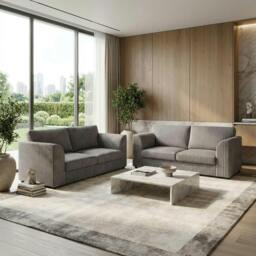 Rackhams Chicago Full Back Living Room Furniture Range - Storm Grey - Swivel Chair - thumbnail 5
