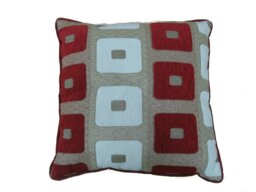 Rackhams Glitter Square Cushion - 43cm x 43cm - Pink - thumbnail 2