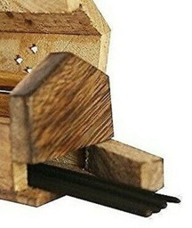 Rackhams Wooden Incense Burner Stick Holder Coffin Box- Ash Catcher with Brass Inlay for Home Utilities & Accessories, Meditation & Home Fragrance Products - thumbnail 4