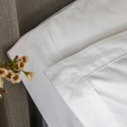 Rackhams White Supima Cotton 1000 Thread Count Duvet Cover - Double - thumbnail 5