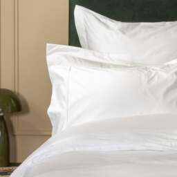 Rackhams White Supima Cotton 1000 Thread Count Duvet Cover - Double - thumbnail 2