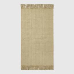 Rackhams Zaphyr Natural Handwoven Jute Rug with Tassels - 70 x 120 cm - thumbnail 2