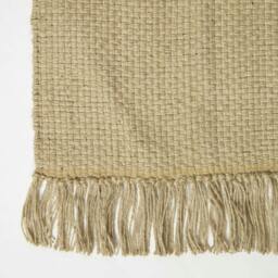 Rackhams Zaphyr Natural Handwoven Jute Rug with Tassels - 70 x 120 cm - thumbnail 3