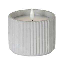 Rackhams Luxe Collection Ribbed Table Lamp - Chalk - 9cm x 7cm x 7cm - Chalk - 100% Mixed - thumbnail 4