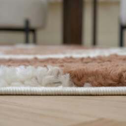 Rackhams Moodi Shaggy Terra Froth Rug - 80X150 cm - thumbnail 5