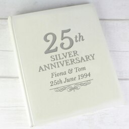 Rackhams Personalised 25th Silver Anniversary Traditional Photo Album - thumbnail 4