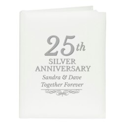 Rackhams Personalised 25th Silver Anniversary Traditional Photo Album - thumbnail 2