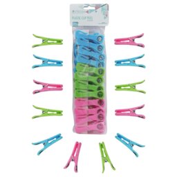 Rackhams Plastic Peg Basket, Grey with 48 Prism Clip Pegs with Hooks, Multi - thumbnail 6