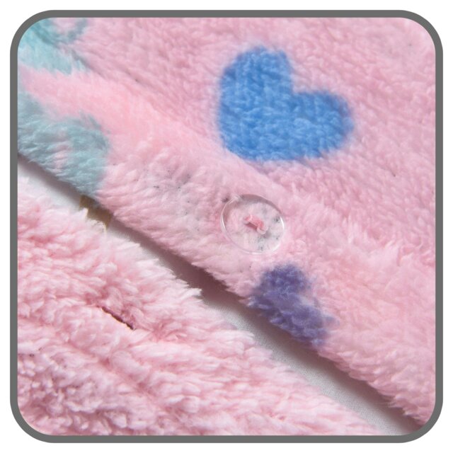 Rackhams Glow In The Dark Teddy Unicorn Fluffy and Warm Fleece Duvet Cover Set - Pink - Single