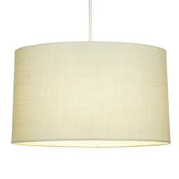 Rackhams Contemporary and Sleek Cream Linen Fabric Oval Lamp Shade 60w Maximum - thumbnail 2