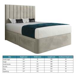 Rackhams Marcelo Upholstered Soft Velvet Bed Frame - Cream - Pink - King - thumbnail 5