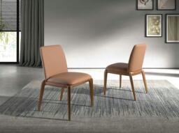 Rackhams Brown Leatherette Chair 4135 - thumbnail 3