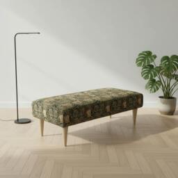 Rackhams Apartment Living Accent Bench – Stylish Compact Footrest for Modern UK Homes - 43 x 43 Inches (110 x 110cm) - thumbnail 6