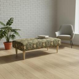 Rackhams Apartment Living Accent Bench – Stylish Compact Footrest for Modern UK Homes - 43 x 43 Inches (110 x 110cm) - thumbnail 4