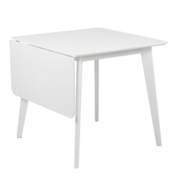 Rackhams Roxby Square Dining Table in White Included 4 Roxby Dining Chair in White - White - No - White - thumbnail 3