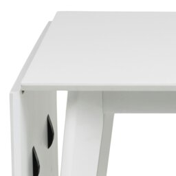 Rackhams Roxby Square Dining Table in White Included 4 Roxby Dining Chair in White - White - No - White - thumbnail 6