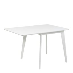 Rackhams Roxby Square Dining Table in White Included 4 Roxby Dining Chair in White - White - No - White - thumbnail 2