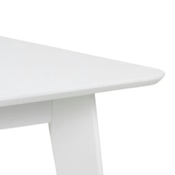 Rackhams Roxby Square Dining Table in White Included 4 Roxby Dining Chair in White - White - No - White - thumbnail 4