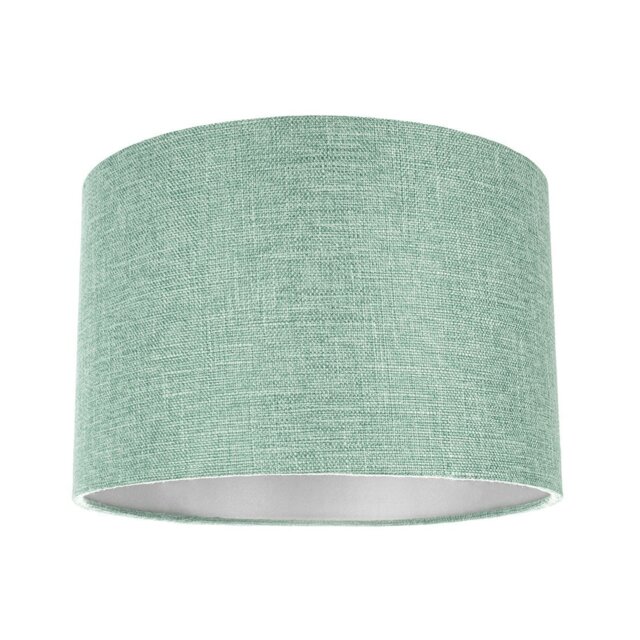 Rackhams Modern and Elegant Mint Plain Linen Fabric Drum Lamp Shade Maximum - image 1
