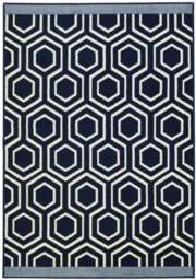 Rackhams Maestro Honeycomb Navy Rug - 3035 X011 - 80X150 cm - thumbnail 1