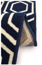 Rackhams Maestro Honeycomb Navy Rug - 3035 X011 - 80X150 cm - thumbnail 3