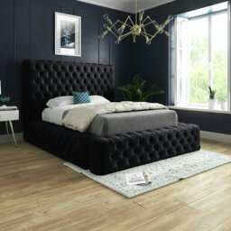 Rackhams Cambridge Bed - Double - 4ft6 - Black - thumbnail 2