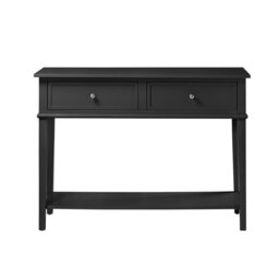 Rackhams Franklin Console Table with 2 Drawers Black - Black - thumbnail 1