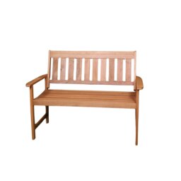 Rackhams Cartmel 2 Seater Outdoor Wooden Garden Patio Bench - thumbnail 6