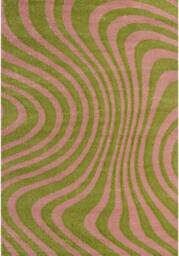 Rackhams Joli Striped Green & Pink Rug - 120X170 cm - thumbnail 1
