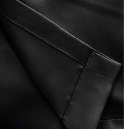 "Rackhams Black Plain Supersoft Thermal Room Darkening Eyelet Curtain - Pair for Living Room & Bedrooms - 46"" (117cm) Width x 72"" (183cm) Drop" - thumbnail 4