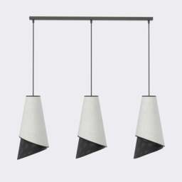 Rackhams MODA Pendant Lamp 3 x E27 Black / Grey - thumbnail 1