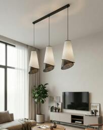 Rackhams MODA Pendant Lamp 3 x E27 Black / Grey - thumbnail 5