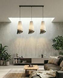 Rackhams MODA Pendant Lamp 3 x E27 Black / Grey - thumbnail 3