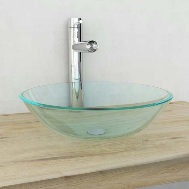 Rackhams Basin Tempered Glass 42 cm Transparent - Tempered glass