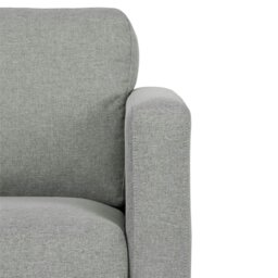 Rackhams Fabry Armchair in Fabric Grey with Steel Legs - thumbnail 5