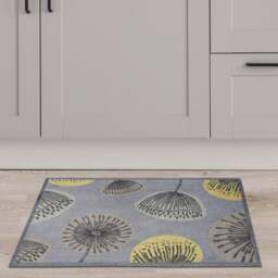 Rackhams Washable Botanical Florals Mat - 50x75 cm - thumbnail 3