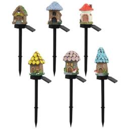 Rackhams Solar-Powered Resin Cartoon House Ground Lights - Style 3 - thumbnail 6