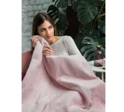Rackhams Snuggle Up Warming Throw-Pink 120X160cm - thumbnail 4