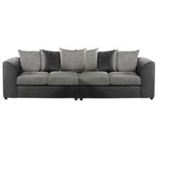 Rackhams Luxor Cord Long Fabric 4 Seater - Scatter back - Pink - thumbnail 6