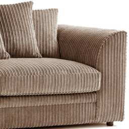 Rackhams Luxor Cord Long Fabric 4 Seater - Scatter back - Pink - thumbnail 4