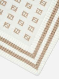 Rackhams Fendi Baby Cotton Blanket in Beige - Beige - One size - thumbnail 4