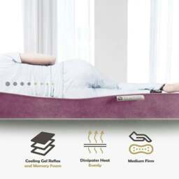 Rackhams Reve Memory Foam Mattress - Single - Ruby - Gel-Flex - 5 Layer - King - thumbnail 2